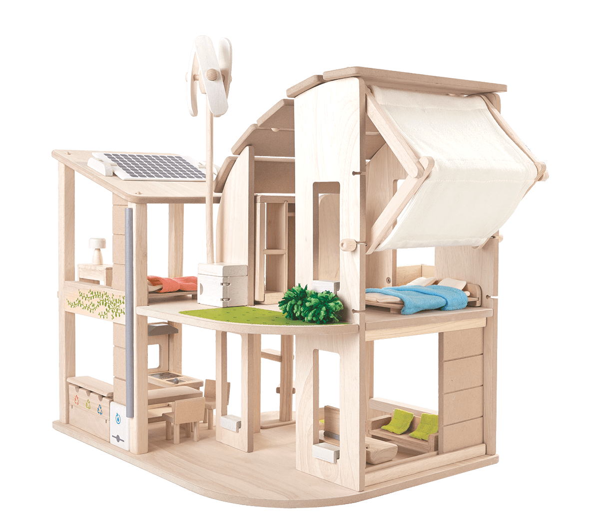 泰國Plantoys 典藏娃娃屋-綠建築雙層概念宅