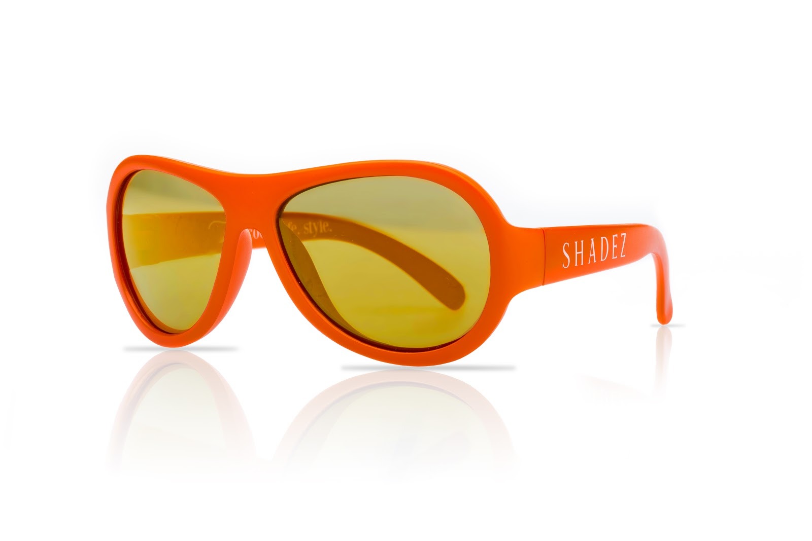 【瑞士SHADEZ】兒童太陽眼鏡〈平光款〉(年齡0-3)-SHZ31活力橘
