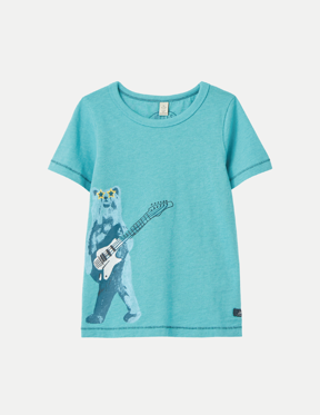 〚BOY〛熊熊吉他手短袖上衣4歲