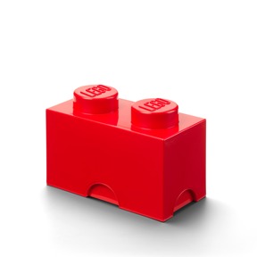 2格收納盒-紅色