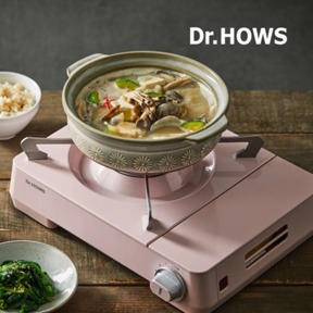【韓國Dr.HOWS】TWINKLE STOVE卡式瓦斯爐-芭蕾粉(BDZ-408-P)