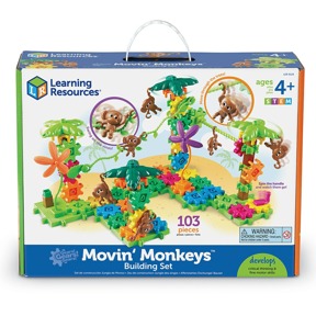 美國Learning Resources 轉轉齒輪建構系列-叢林跳跳猴