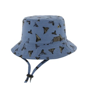 澳洲 Millymook & Dozer 小童帽（男）- 藍色牛角雙面漁夫帽 HBB-0163