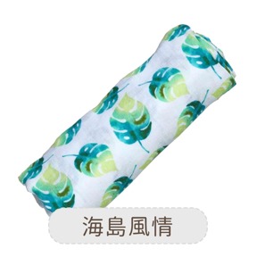 美國 Malabar baby 海島風情-有機棉包巾(1入)