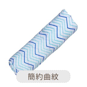 美國 Malabar baby 簡約曲紋-有機棉包巾(1入)