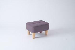 多功能休閒小椅凳迷霧紫(科技布)