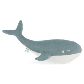 比利時Trixie 恬織有機棉造型玩偶-悠游鯨魚