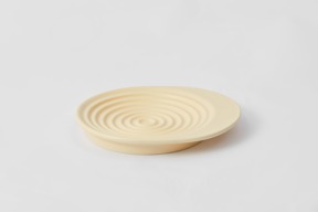 螺旋陶瓷慢食碗-夢幻奶油